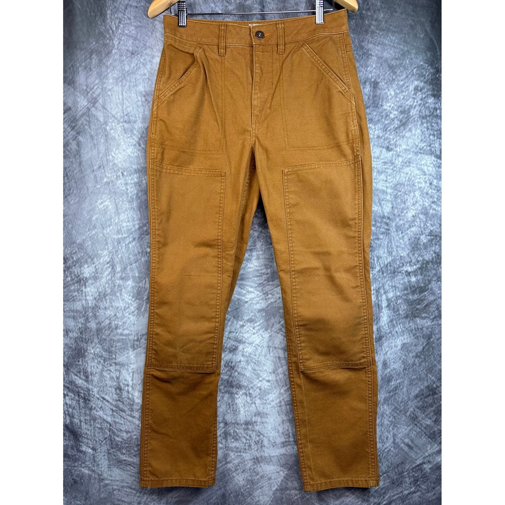REI Co-op Trailsmith Canvas Utility Pants Womens 8 Brown Double Knee Workwear